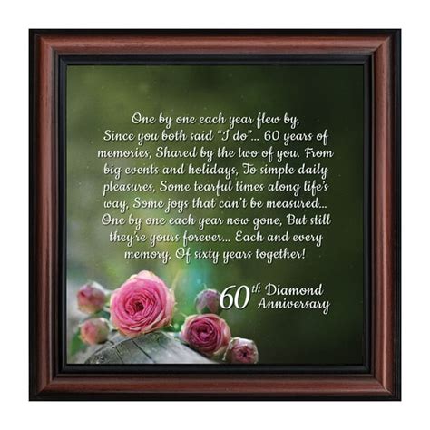 60Th Wedding Anniversary Gifts Nz - Unique 60th Wedding Anniversary ...