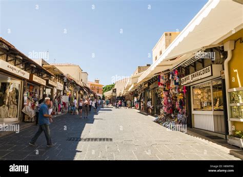 Rhodes Old Town Stock Photo - Alamy