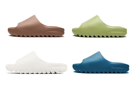 The adidas YEEZY SLIDE is Releasing in "Core," "Resin, "Pure" and ...