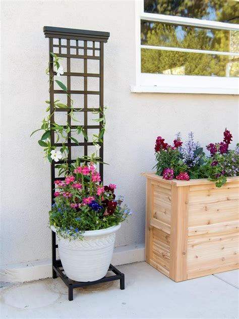 Panacea Mission Pot Trellis with Base - Freestanding | Gardeners.com