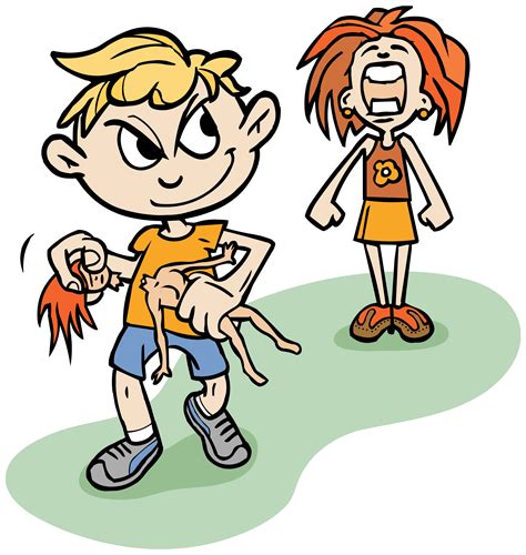 siblings fighting cartoon - Clip Art Library