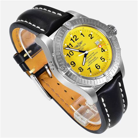 Breitling Avenger Seawolf Titanium Yellow Dial E17370 - Neofashion Store