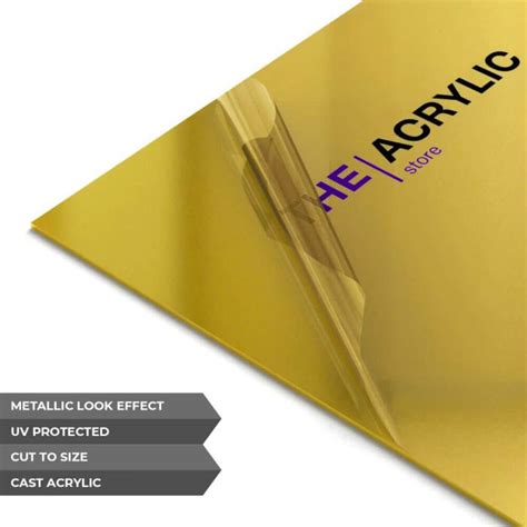 Gold Metallic Acrylic Sheet