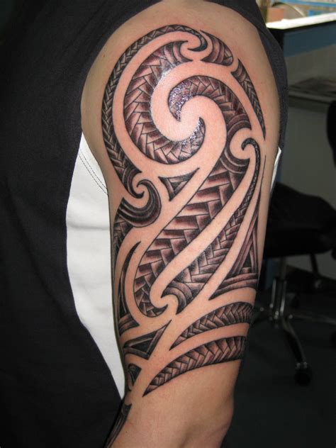 maori tiki tribal tattoo for men