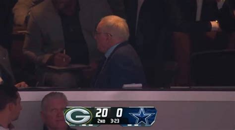 Cowboys owner Jerry Jones couldn't bear to watch his team lose to the ...