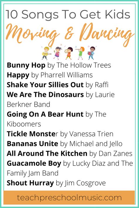 Playlist: 10 Songs To Get Preschoolers Moving And Dancing - Teach ...