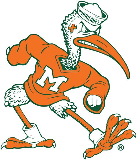 Miami Hurricanes Mascot Logo - NCAA Division I (i-m) (NCAA i-m) - Chris ...