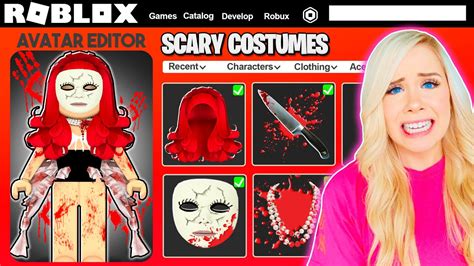 MAKING A SCARY HALLOWEEN COSTUME ROBLOX ACCOUNT! - YouTube