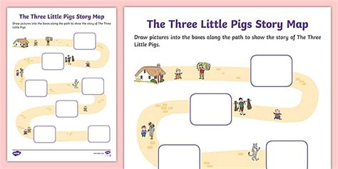 The Three Little Pigs Story Map Activity (teacher made)