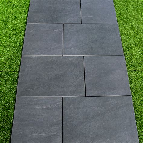 Nero Porcelain Paving 600x600 - Porcelain Paving Tiles - Nustone