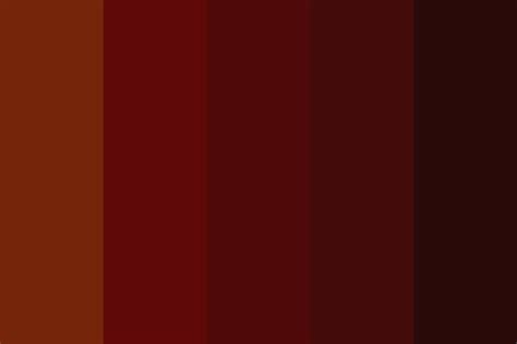 Auburn red hair Swatches Color Palette