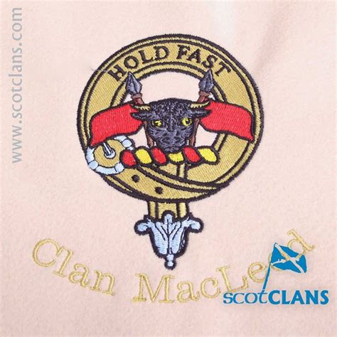 MacLeod Clan Crest Embroidered @ScotClans. Free Worldwide Shipping ...