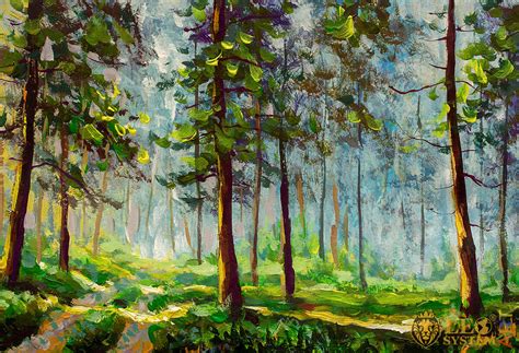 Paintings with Magnificent Forest Landscapes | LeoSystem.art