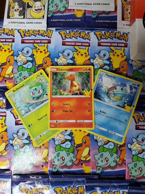 25th Anniversary Pokémon Cards 1 Pack Of 3 NON HOLO CARDS | Etsy