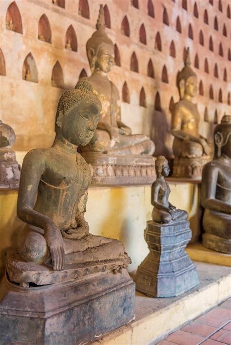 Art In Temple, Ancient Temple, Laos. Stock Image - Image of mekong ...