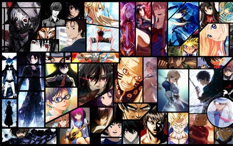 Anime Collage Wallpaper by DinocoZero on DeviantArt