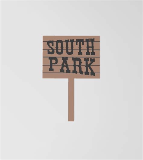 STL file SOUTHPARK LOGO・3D print design to download・Cults