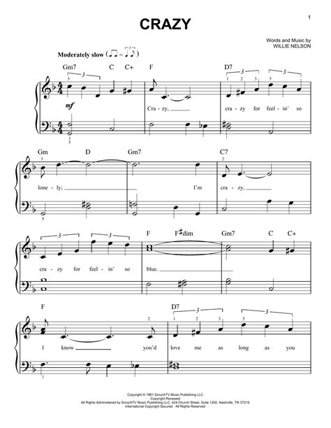 Crazy | Sheet Music Direct