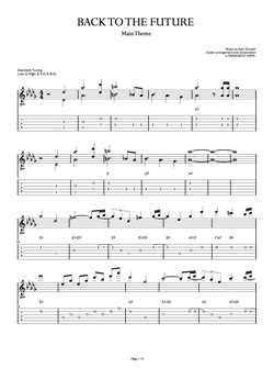 Back to the Future GUITAR TAB | eBooks | Sheet Music