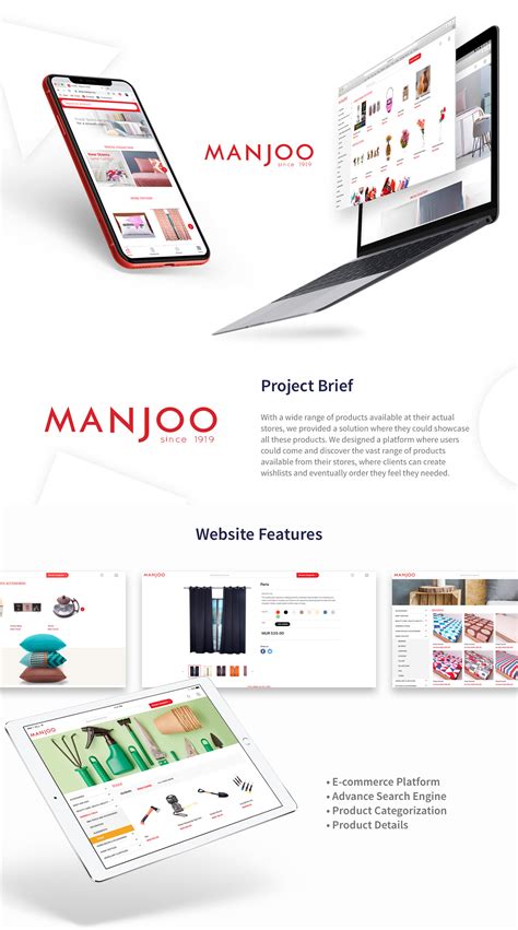 Manjoo Case Study on Behance