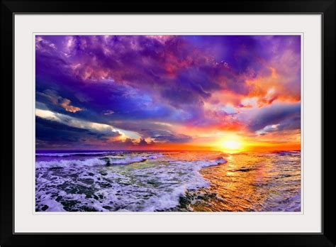 Pink And Purple Sunset Painting With Clouds - Acrylic Painting Easy ...