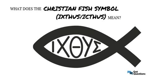 What does the Christian fish symbol mean (ixthus / icthus ...