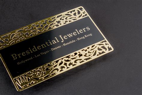 Gold Metal Business Cards | 1800-Printing