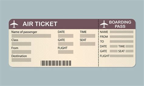 Blank Airline Ticket Images – Browse 16,335 Stock Photos, Vectors, and ...