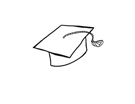 Graduation Cap Clipart Drawing Sketch White Transparent Clip Art ...