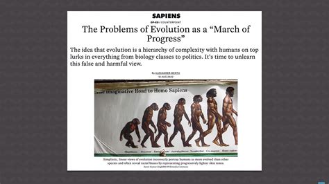 Is Evolution a “March of Progress” Culminating with Mankind? | Answers ...