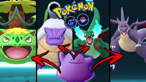 How to MEGA EVOLVE DITTO in Pokemon Go - All Ditto MEGA EVOLUTIONS ...