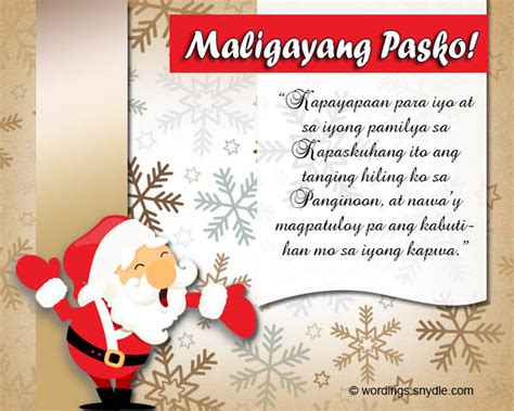 Merry Christmas In Tagalog