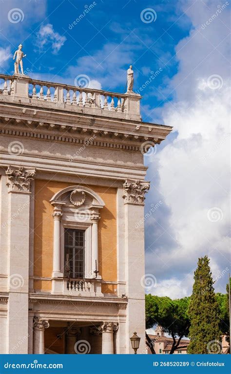 Palazzo Nuovo in Rome stock image. Image of europe, palace - 268520289