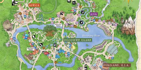 PHOTOS - New guide map at Disney's Animal Kingdom removes any mention ...