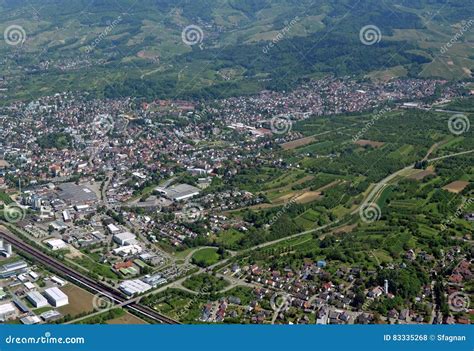 Achern Baden, aerial stock photo. Image of spring, view - 83335268