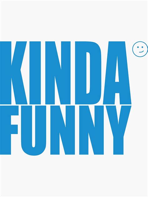 "Kinda Funny" Sticker for Sale by marccie | Redbubble