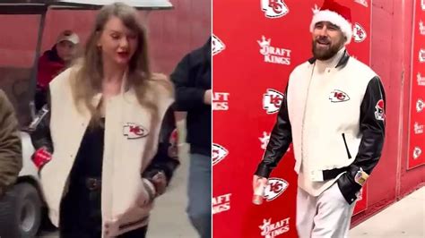 Taylor Swift wears Travis Kelce's jacket to Chiefs game but fans spot ...