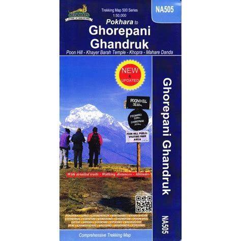 Pokhara to Ghorepani - Ghandruk | Nepa Map NA505 | Himalayan Map House.