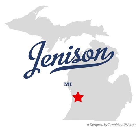 Map of Jenison, MI, Michigan