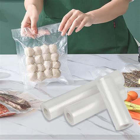 Industrial Vacuum Sealer Bags - 3 Rolls, Heavy Duty - Keep Food Fresh ...