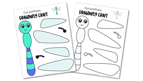 Free Printable Dragonfly Craft Template - Simple Mom Project Insect ...