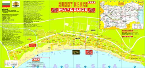 Sunny Beach Tourist Map - Sunny Beach Bulgaria • mappery