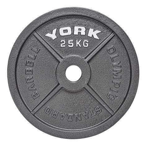 York Barbell Olympic 2" Hammertone Cast Iron Weight Plates – York Fitness