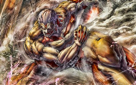 Download wallpapers Armored Titan, 4k, Attack on Titan, artwork, Nine ...