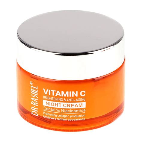 Vitamin C Night Cream with Niacinamide and Collagen - Dr Rashel | Shop ...