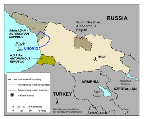 Maps of South Ossetia | Detailed map of South Ossetia in English ...