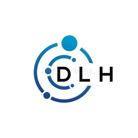 DLH Letter Logo Design on White Background. DLH Creative Initials ...