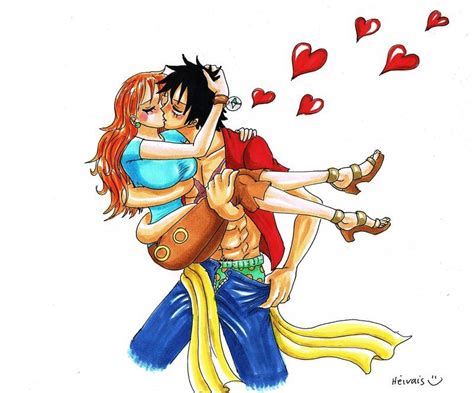 Nami x Luffy kiss | Luffy x nami, Luffy, Anime book