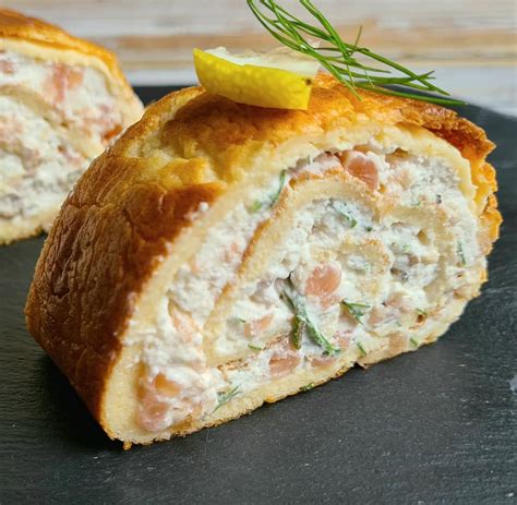 Smoked Salmon and Dill Roulade