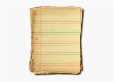 Download Notepad - Old Notebook Paper Background | Transparent PNG ...